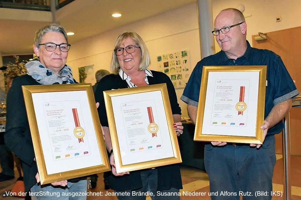 Auszeichnungen für Betreuungszentrum Heiden